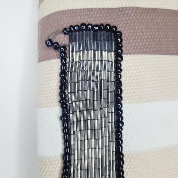 Sam Edelman Tote Bag Thea Sequin Beaded Fabric Large Boho Beach Bohemian Peasant - Picture 15 of 15